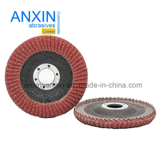 Disco de aba cerâmico doméstico OEM com revestimento protetor de fibra de vidro para remover rapidamente a oxidação de incrustações