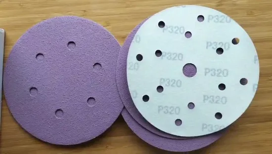 Multi furos 6 Polegada 150mm disco de lixa de óxido de alumínio gancho & laço lixa disco auto abrasivo areia papel